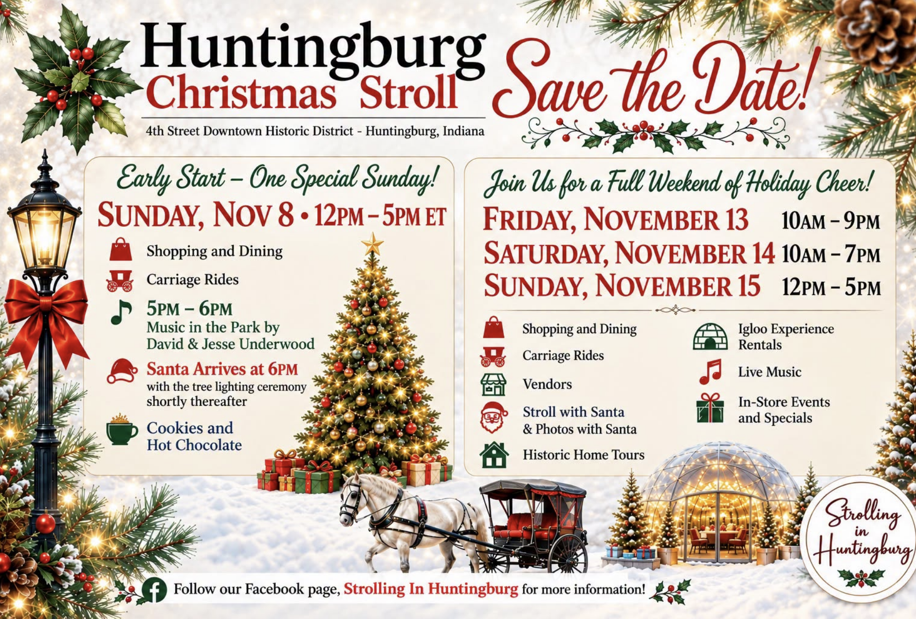 2024 Christmas Stroll Poster